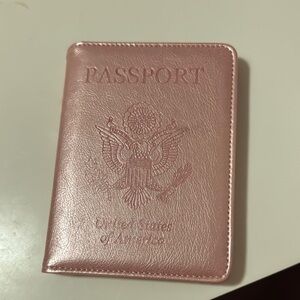 Elegant Pink Passport Holder